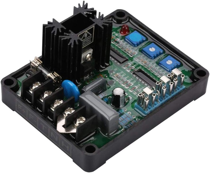 Yosoo Health Gear Generator Voltage Regulator, Automatic Voltage Regulator Module GAVR-8A Universal AVR Generator 110/220/440 VAC Programmable Input, Hihg acity 8A mp Fuse Pack of 2