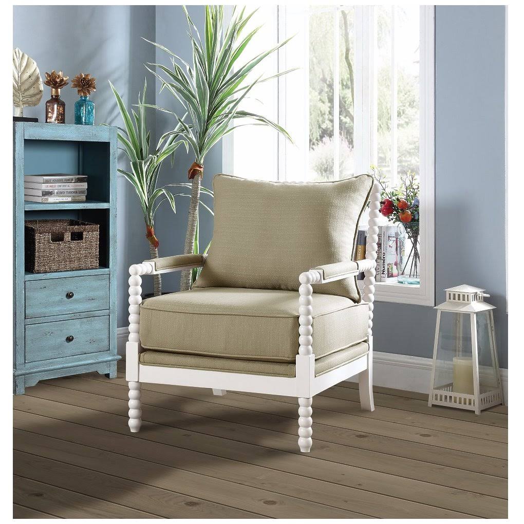 Benzara - Praiseworthy Accent Chair, Beige