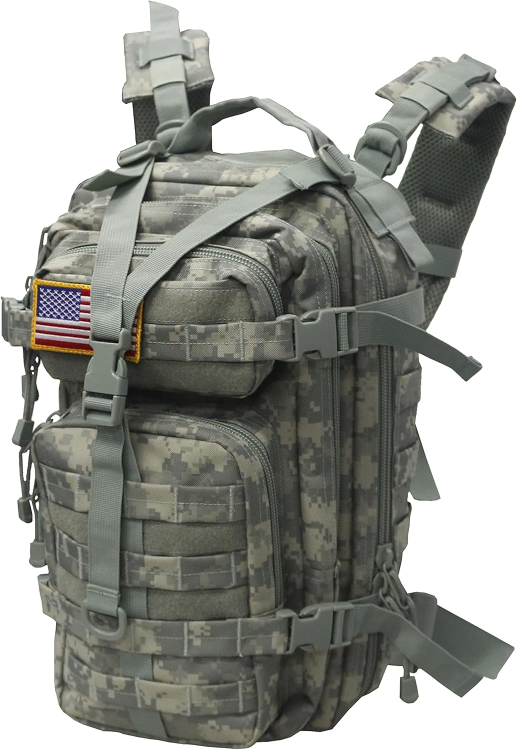 ARMY PANS Small Military Survival Backpack with Flag Tactical Hydration backpack Molle System for Hiking Riding School