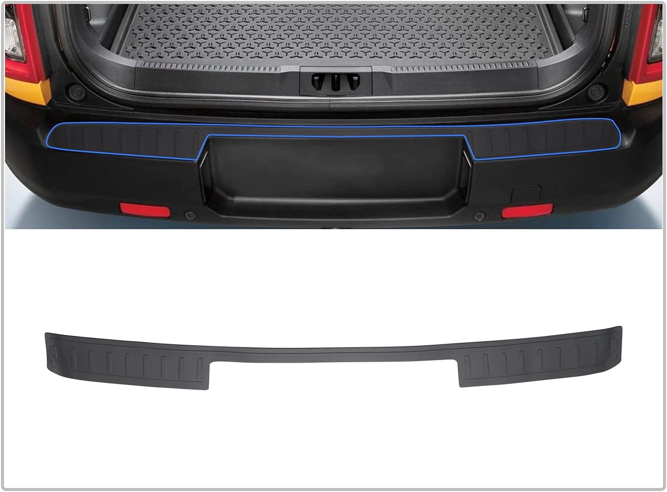 CDEFG Rear Bumper Protector Guard for 2021 2022 Bronco Sport CX430 Trunk Door Entry Guards Accessory Trim Cover Car Exterior Accessories