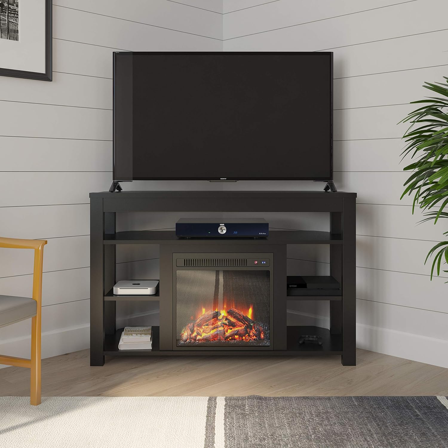 Ameriwood Home Parsons Console Fireplace for TVs up to 65