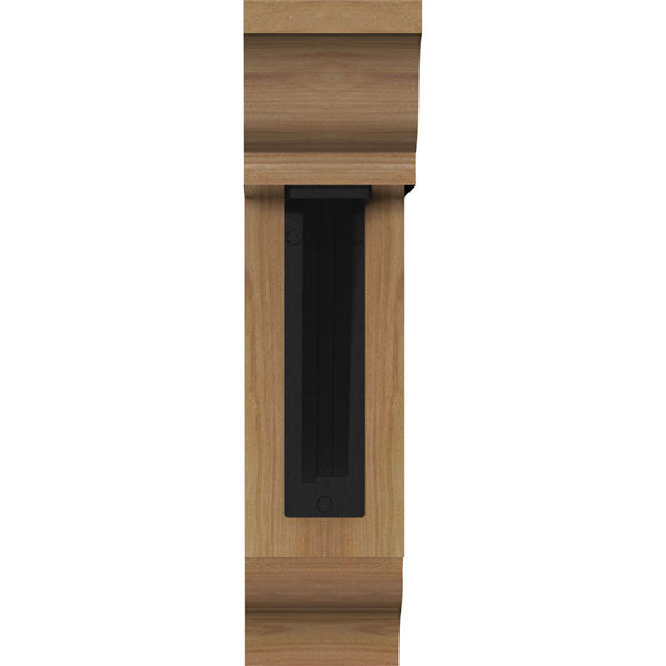 Ekena Millwork BKTI0404X14X16SC1TGL05 3 1/2x22W x 13 1/2x22D x 16x22H Galveston Traditional Ironcrest Smooth BRACKET, Western Re