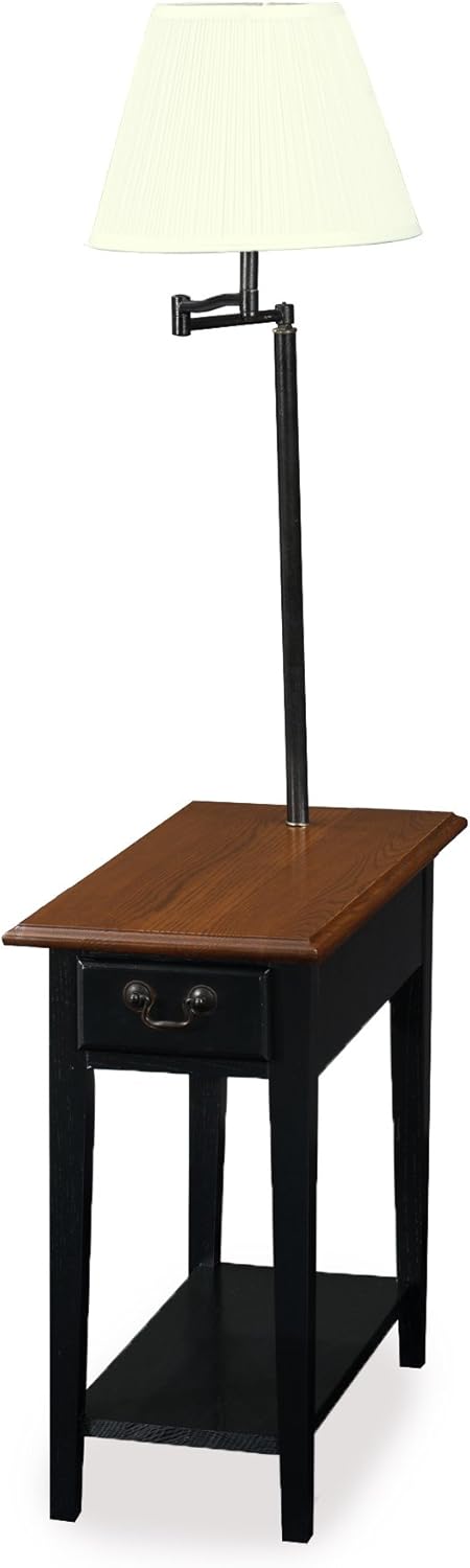 Leick Recliner Wedge End Table, Black