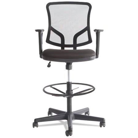 Symple Stuff Yingst Everyday Drafting Chair, Black