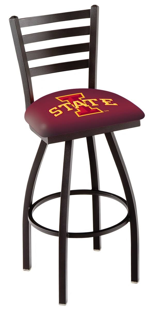 Holland Bar Stool NCAA Iowa State - Swivel Stool with Ladder Back