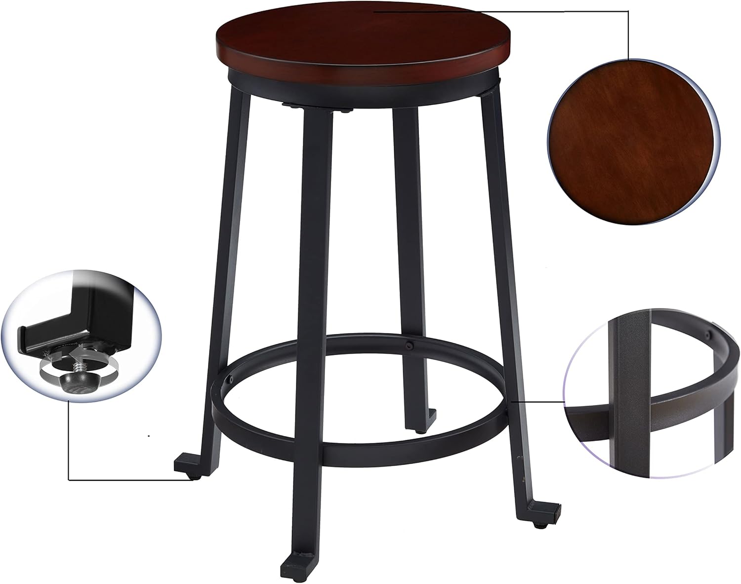 KOZYSPHERE Bar Stools for Kitchen , 24