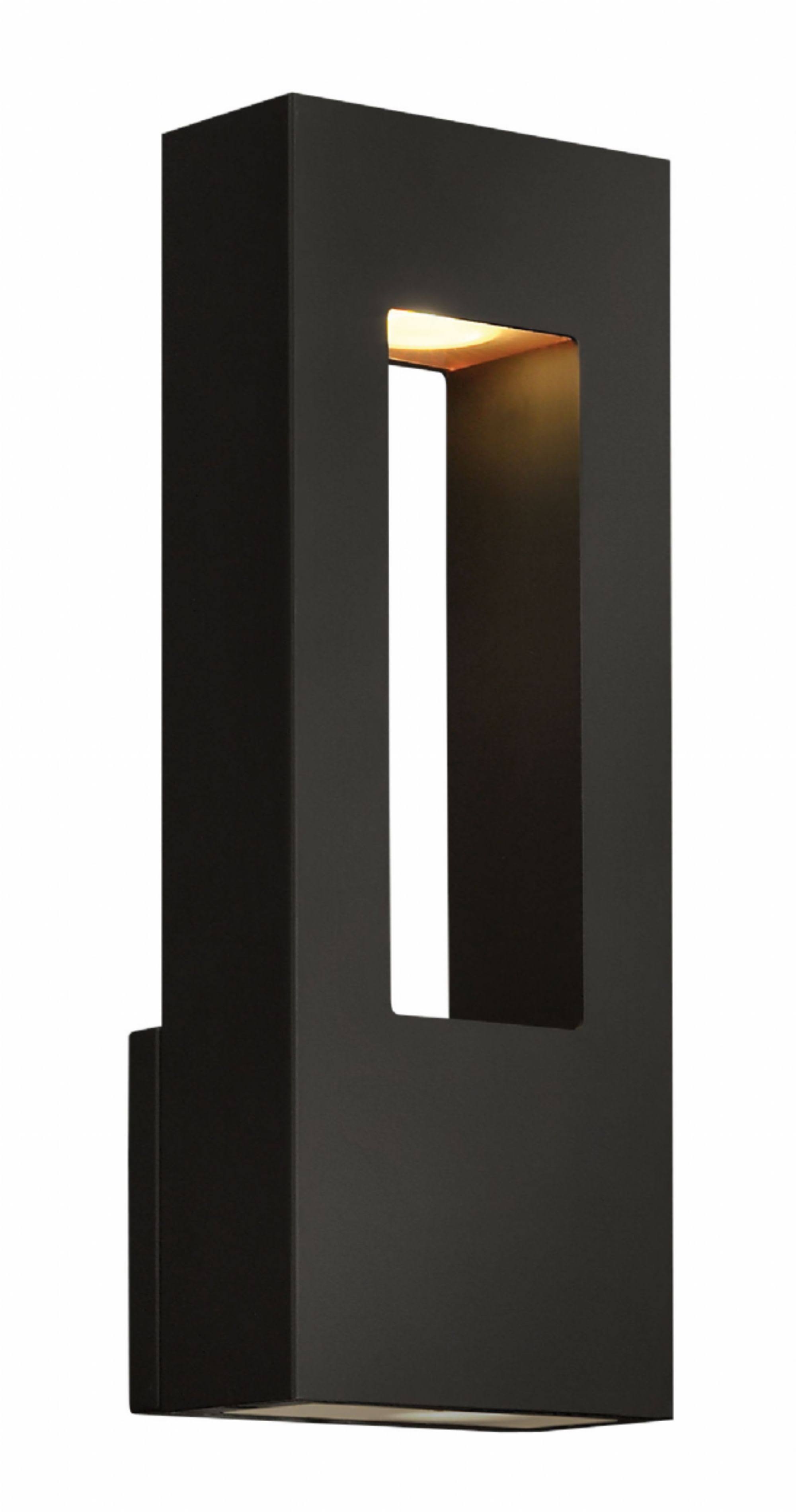 Hinkley Lighting 1648SK-LED Atlantis Outdoor Wall Light, Satin Black