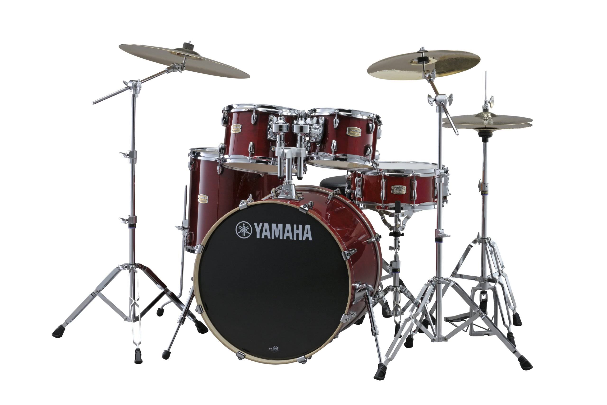 Yamaha Stage Custom Birch 5-Piece Shell Pack with 20x22 Bass Drum Cranberry Red