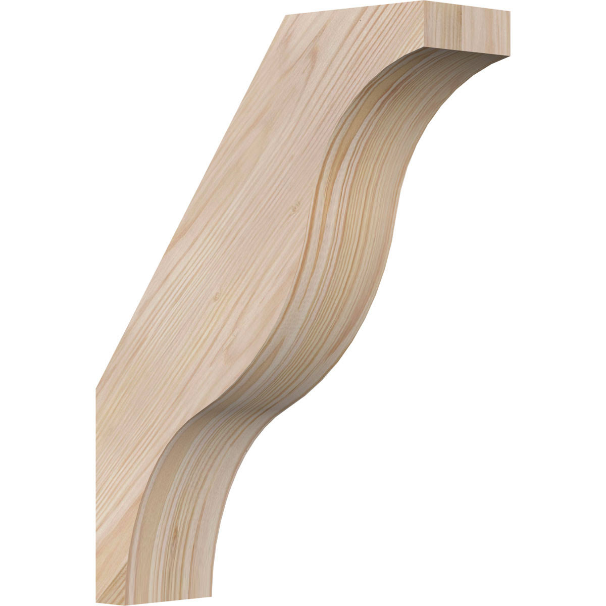 Ekena Millwork BRC04X12X16FST00SDF 3 1/2x22W x 12x22D x 16x22H Funston Smooth Brace, Douglas Fir