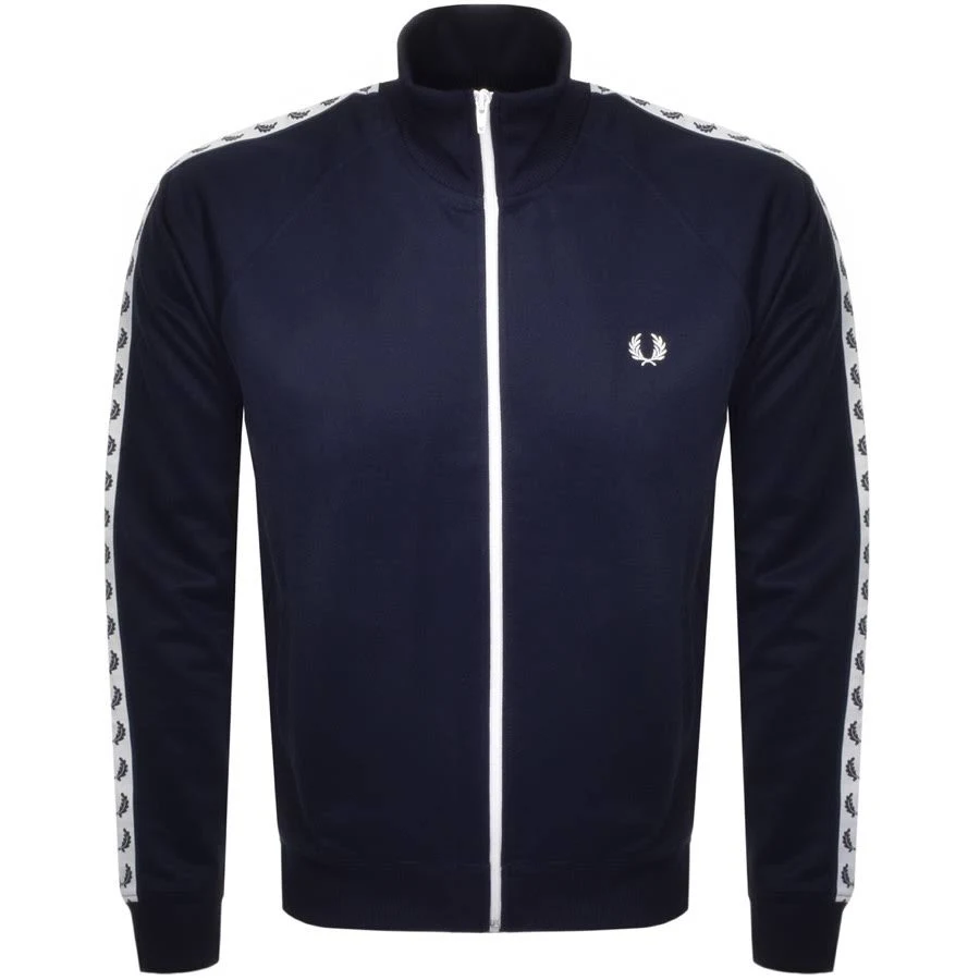 Fred Perry Laurel Taped Track Top Blue