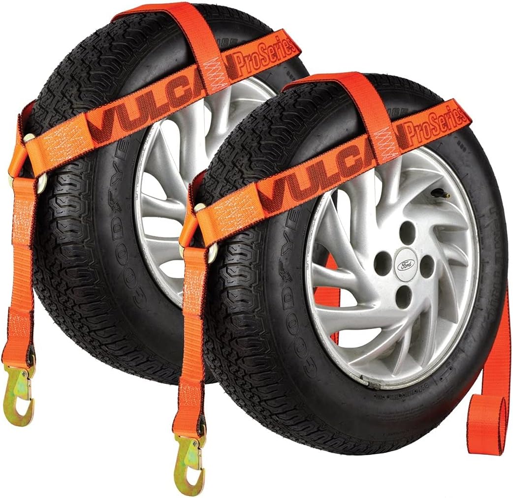 VULCAN Wheel Lift Harnesses with Snap Hooks - Bonnet Style - 2 Pack - PROSeries - 1,600 Pound Safe Working Load Pack of 2