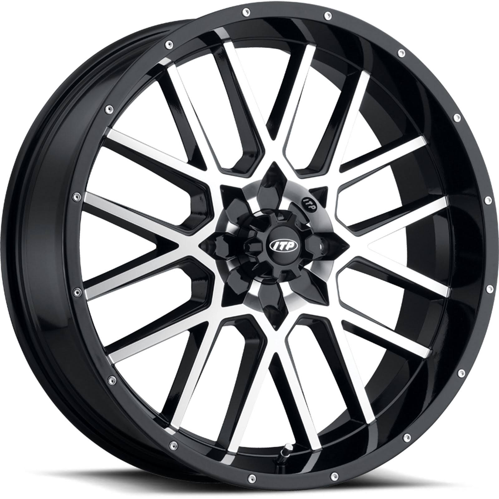 Itp 1822516546B Hurricane Black/Machined 18x6.5 4/156 4 + 2.5 (+10mm)