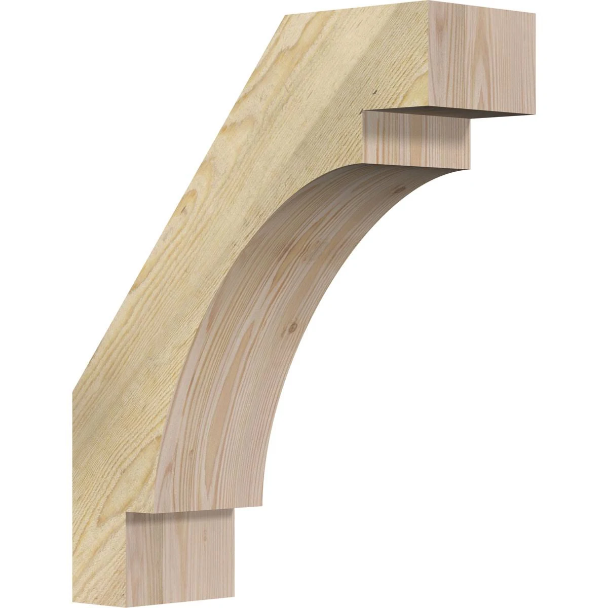 Ekena Millwork 6x22W x 18x22D x 22x22H Merced Rough Sawn Brace, Douglas Fir