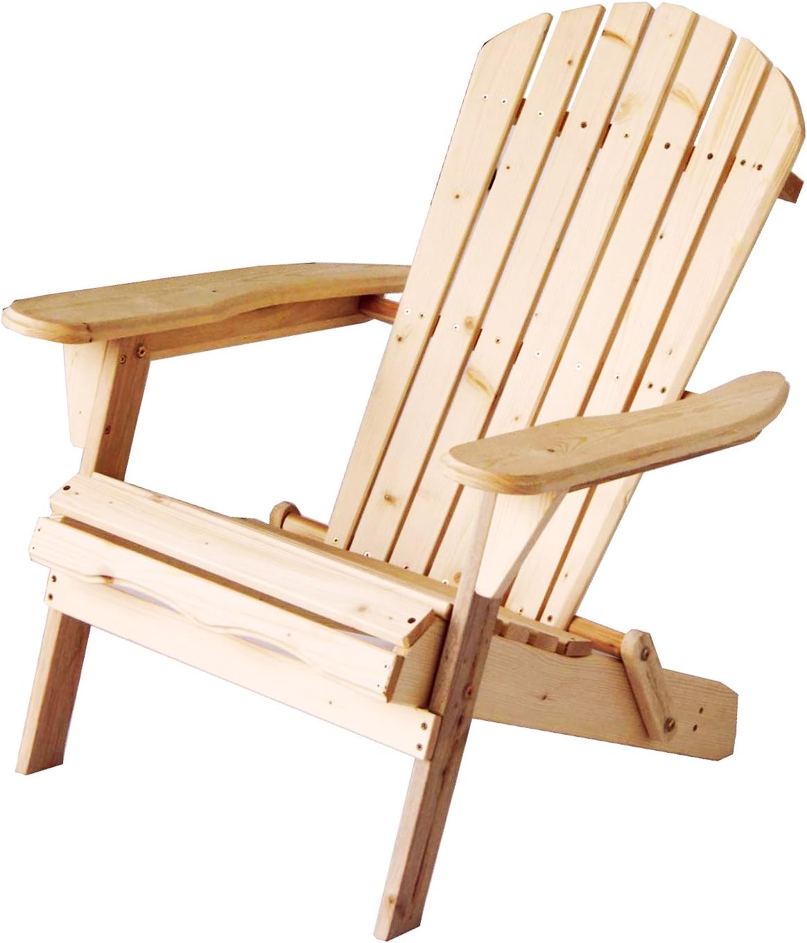 Carabelle Patio Outdoor Lawn & Garden Deck Villaret Adirondack Wood Chair (Natural)