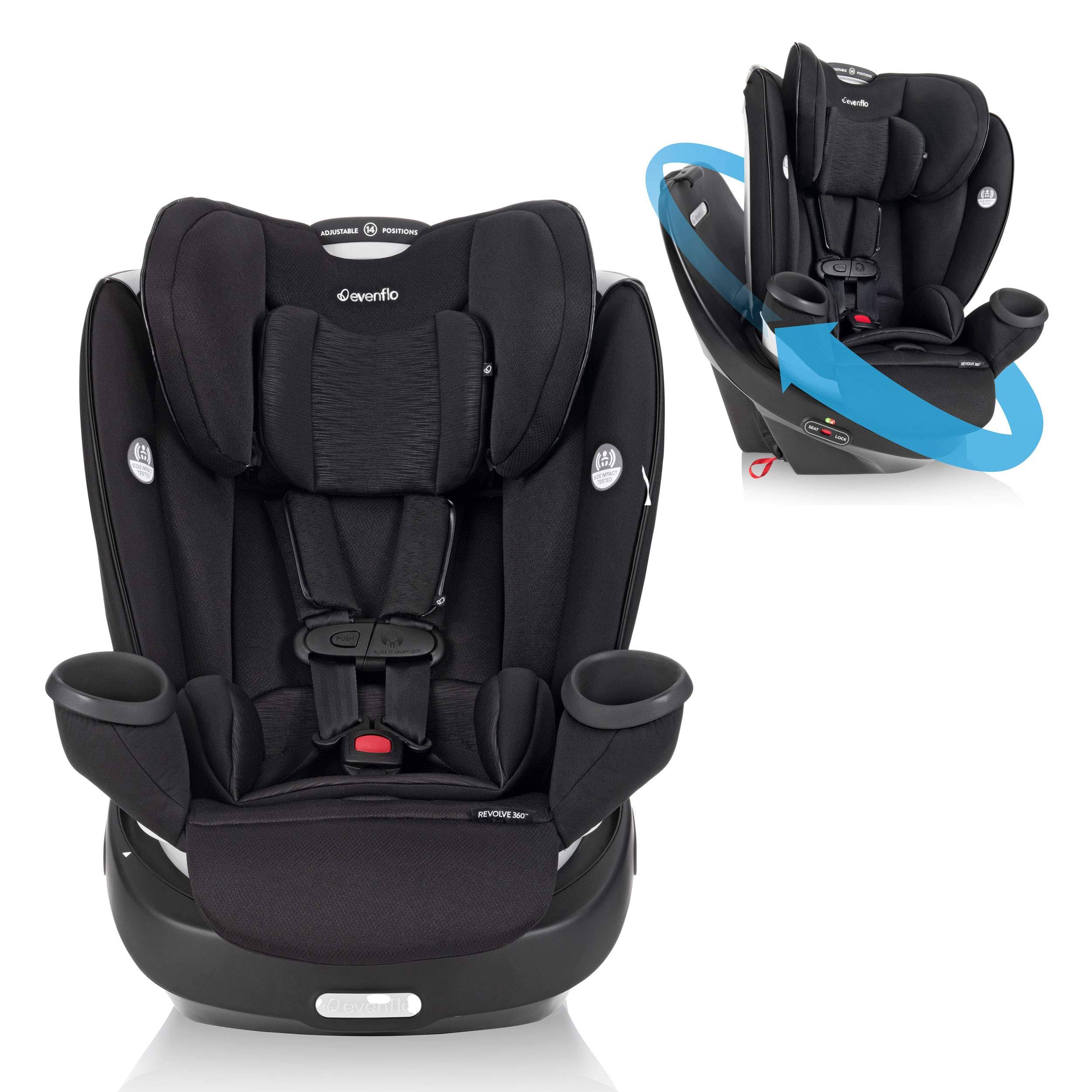 Evenflo Gold Revolve360 Rotational All-In-One Convertible Car Seat (Onyx Black)