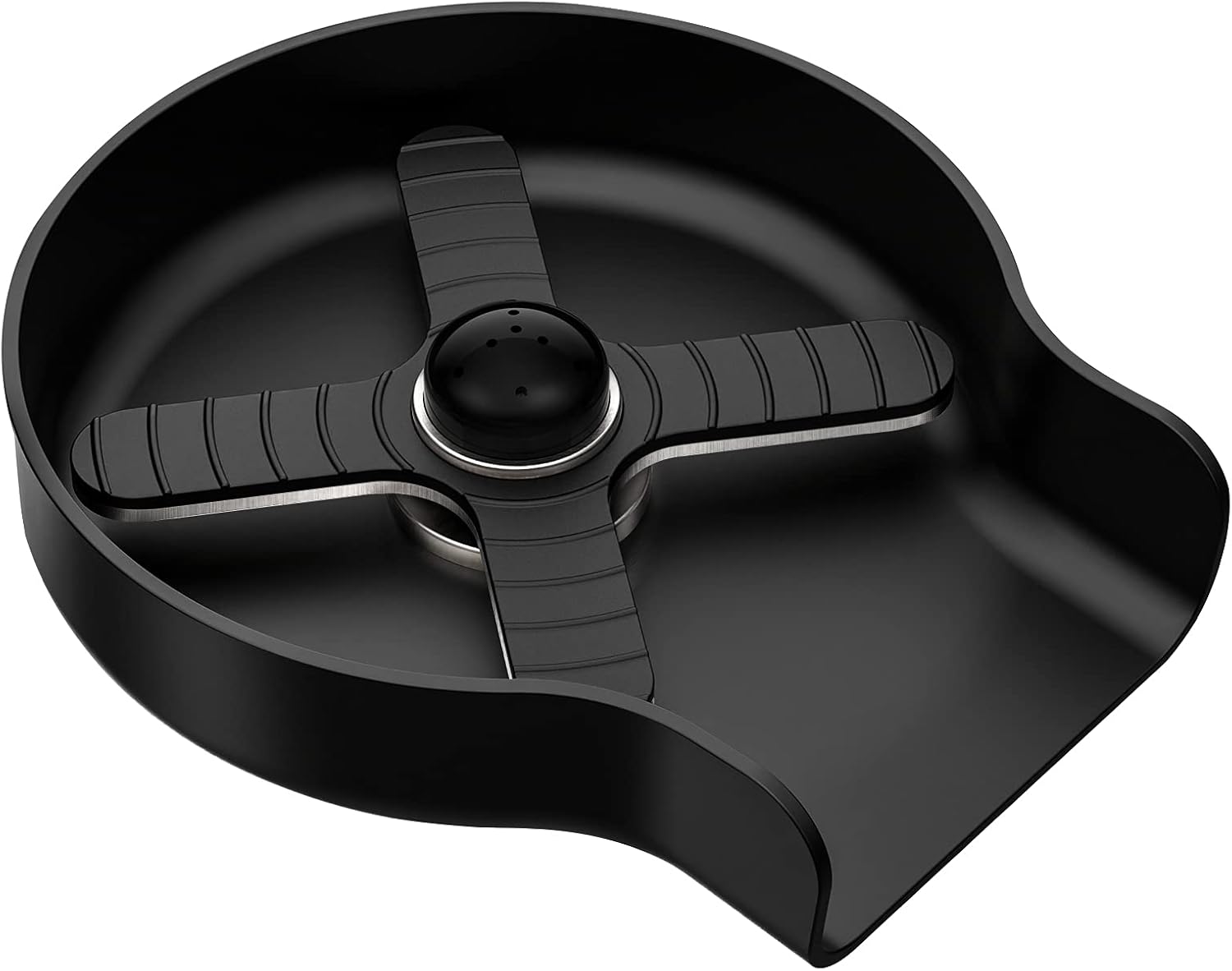 HGN Stainless Steel Glass Rinser for Kitchen Sinks,Metal Washer, Kitchen Sink Cup Rinser,Kitchen Sink Accessories,Matte Black