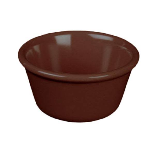 2 oz, 2 1/2x22 Chocolate Melamine Smooth Ramekin, ,Melamine,Pack of 6, 12 Packs