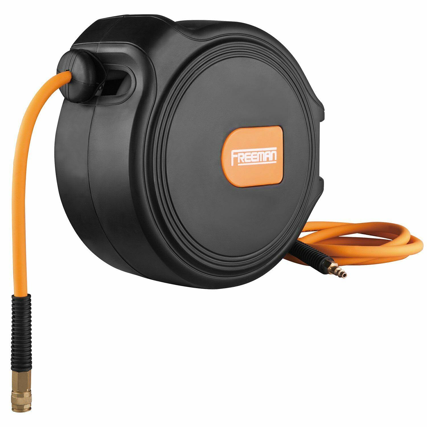 Freeman P3865CHR 3/8x22 x 65& Hybrid Air Hose w/Swivel Retractable Reel