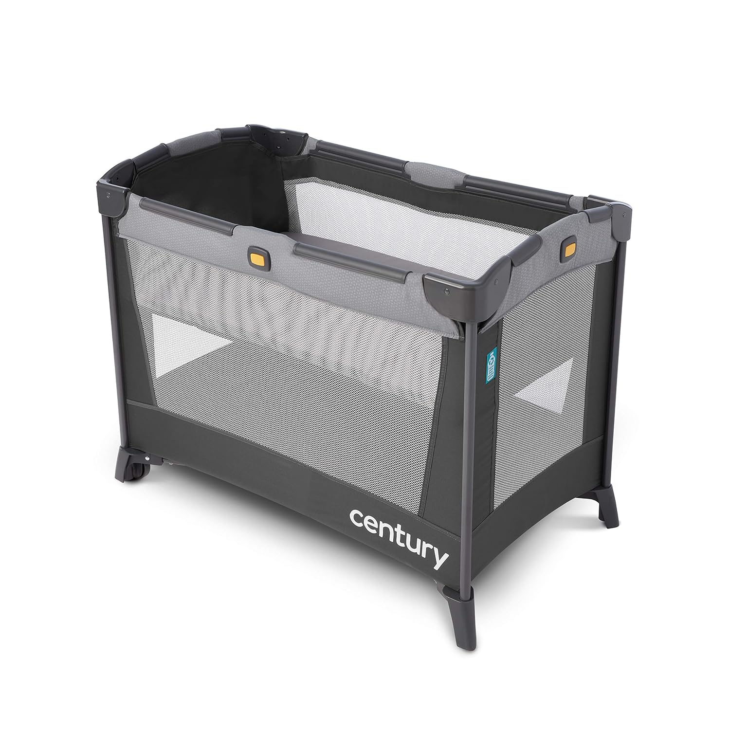 Century Travel On 2-in-1 Compact Playard with Bassinet, Playpen with Sheet Included, Metro Pack of 2