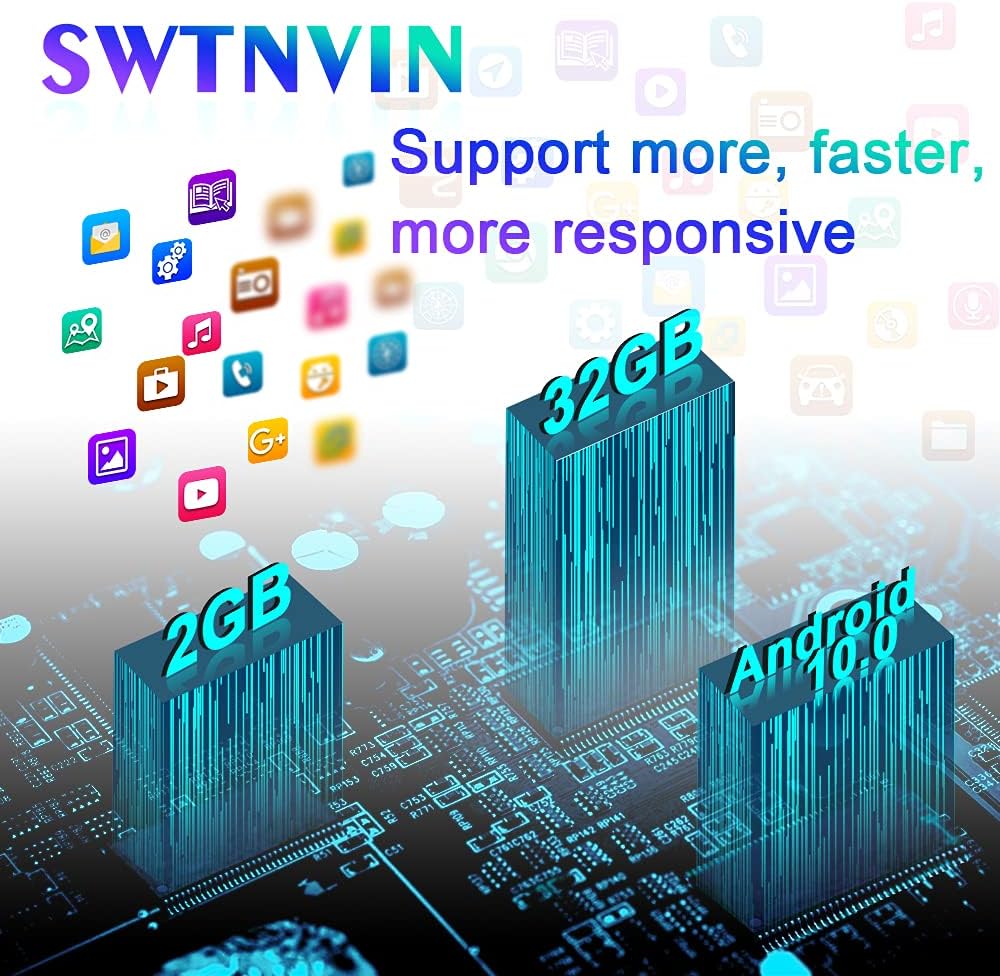 SWTNVIN Android 10.0 Car Radio Fits for Honda Accord 7 2003-2007,Car Auto Play with 10.1 Inch IPS Touch Screen Head Unit Multimedia Player with Bluetooth WiFi Full RCA DVR TPMS