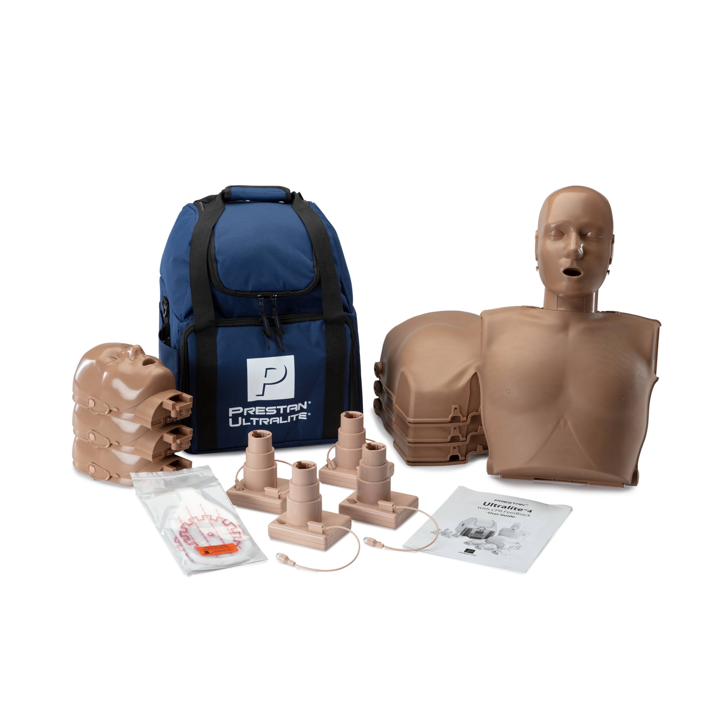 Prestan Ultralite CPR Manikin 4-Pack, Dark Tone Adult