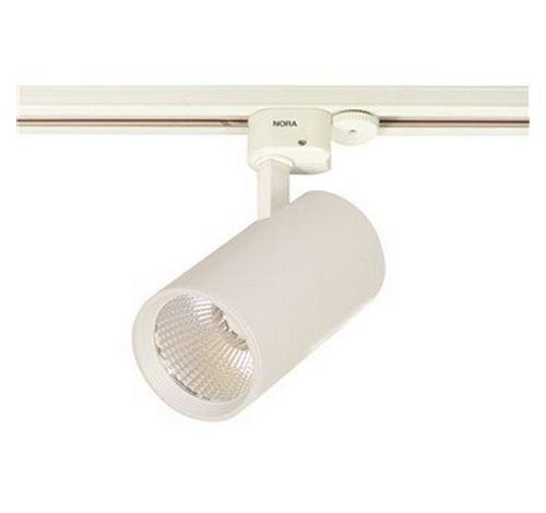 Nora Lighting NTE-85518S35B Jason Round LED Track Fixture 24o Spot Black Finish 3500K by BUYRITE Electric