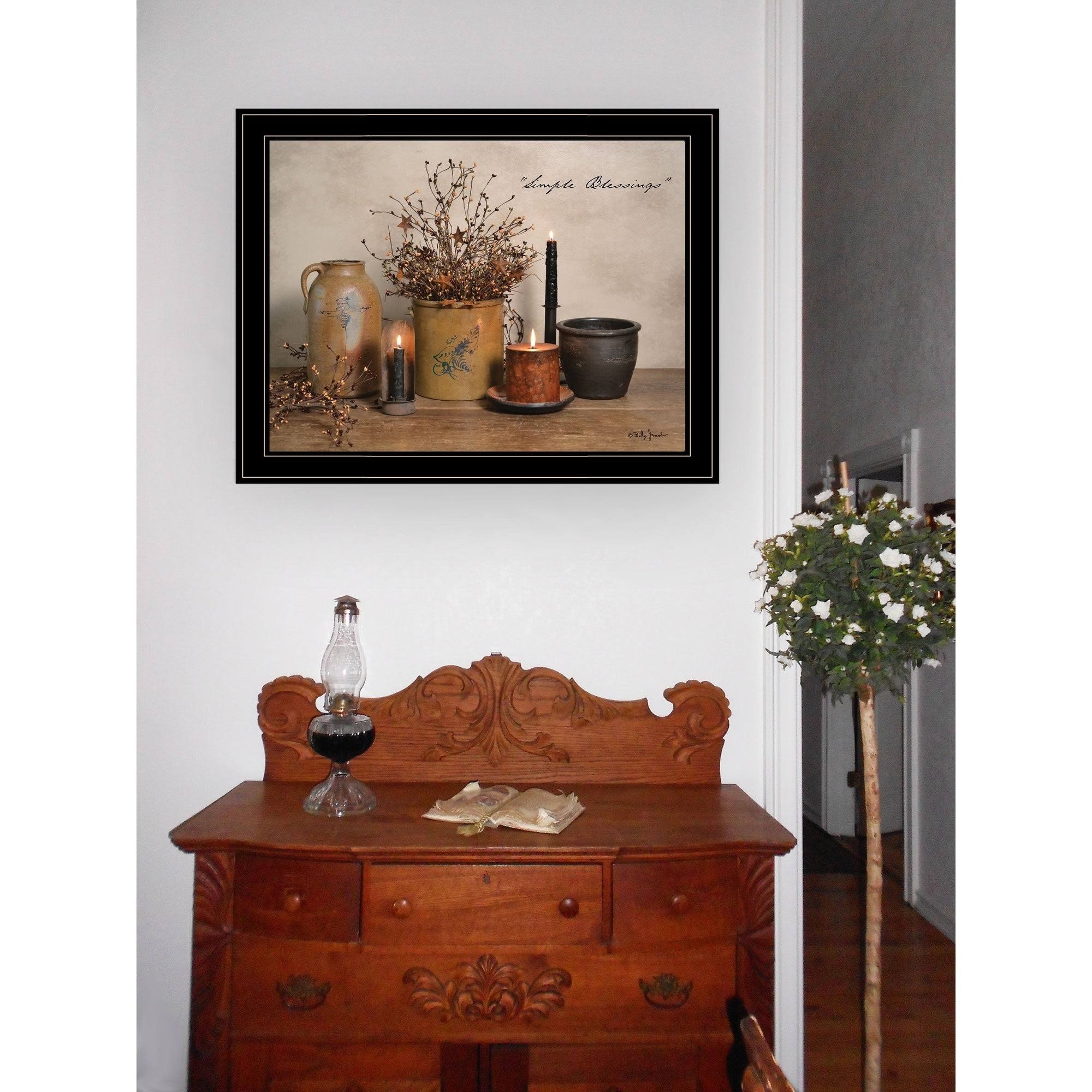 Simple Blessings by Billy Jacobs, Ready to Hang Framed Print, Black