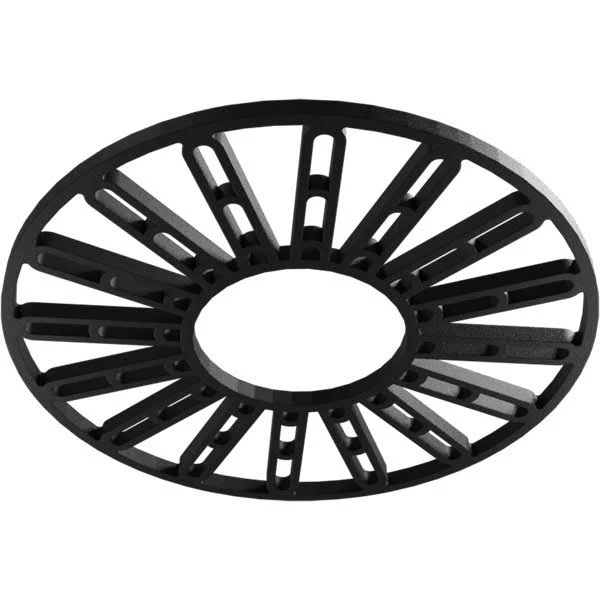 Ekena Millwork CMPP36HHSBL 36x22OD x 13 1/8x22ID x 1x22P Hale Architectural Grade PVC Pierced Ceiling Medallion, Black