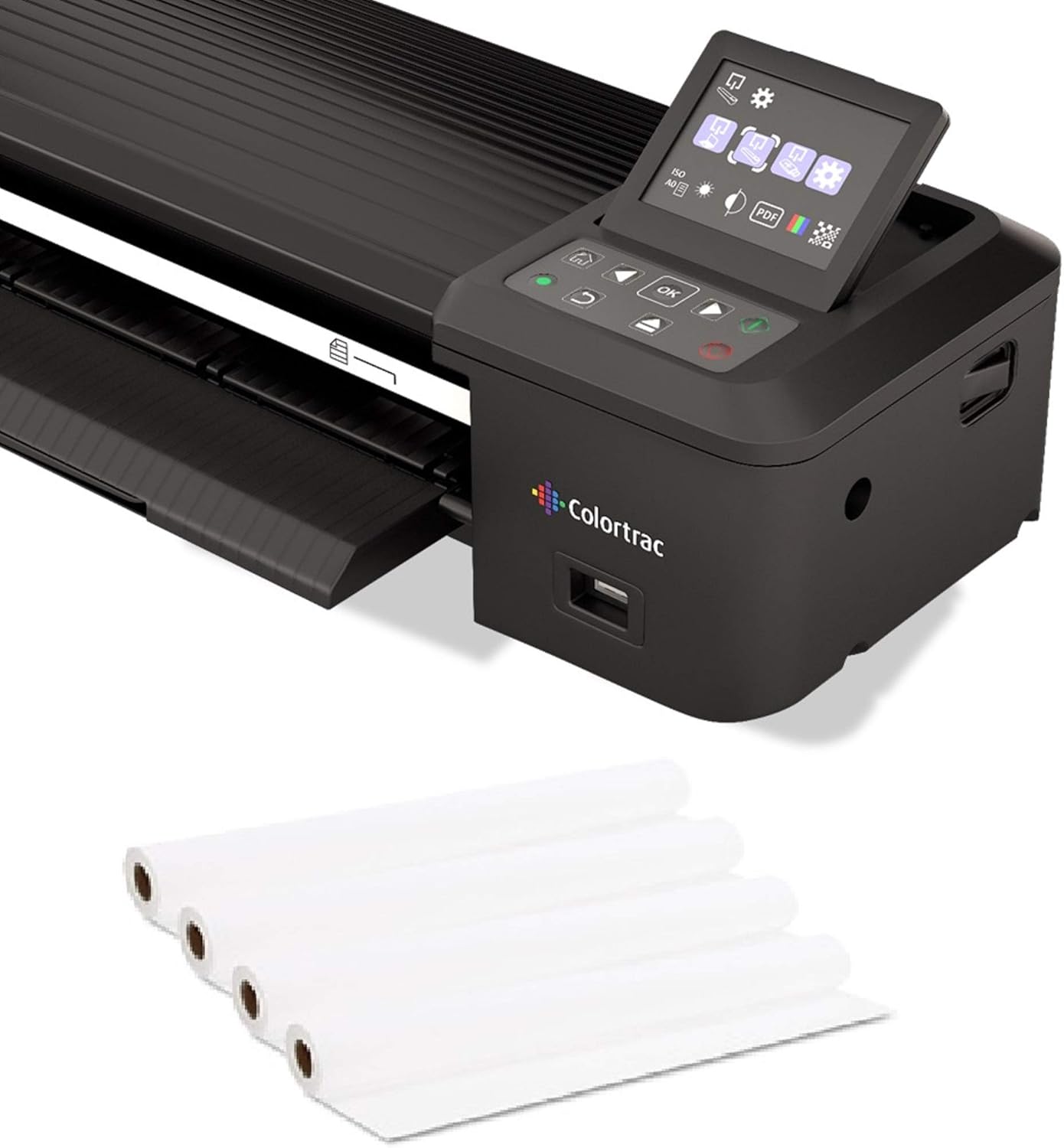 Colortrac SmartLF 36-inch Wide Color Scanner and 4 Rolls 36