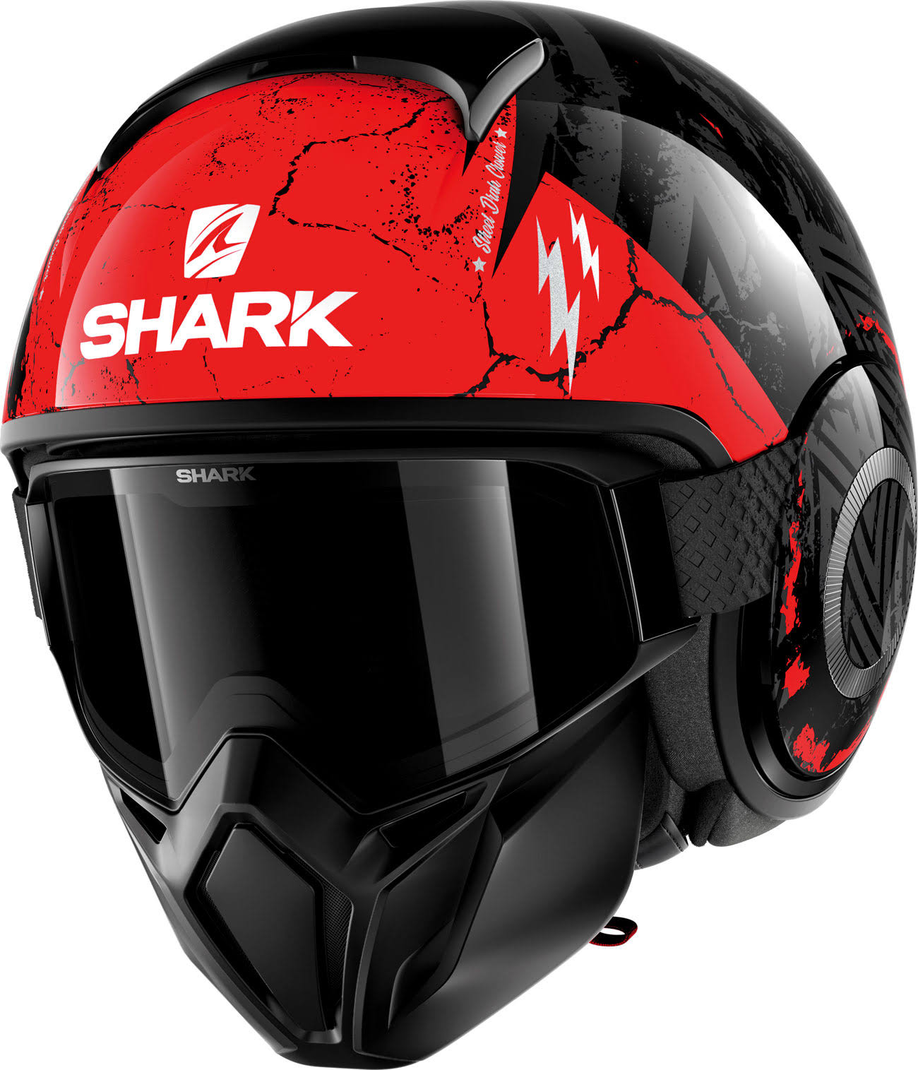 Shark Street Drak Crower Black Anthracite Red M