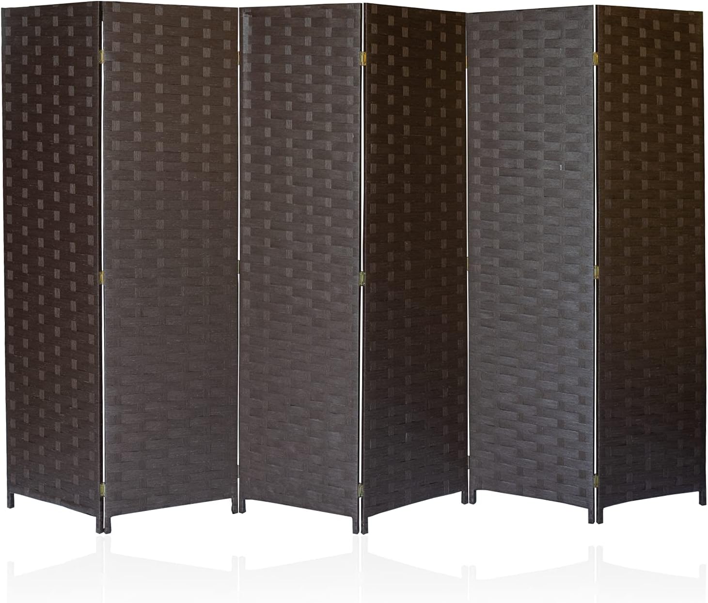 Room Divider Weave Fiber Folding Privacy Screen, 70.9