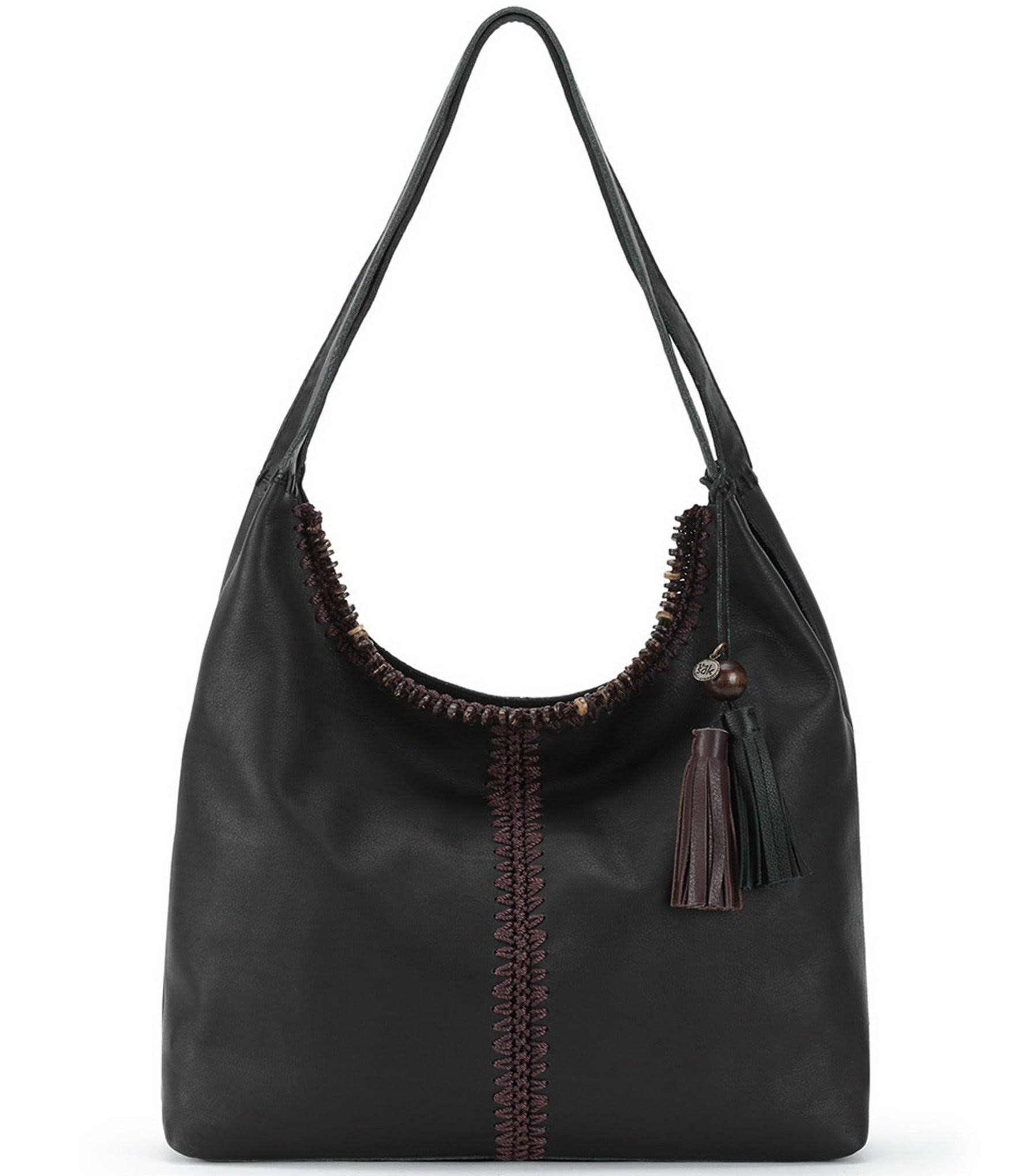 The Sak Huntley Hobo Bag | Black Crochet