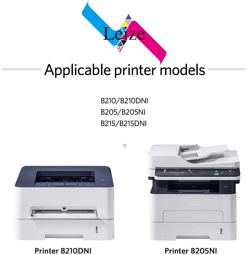 Leize Compatible Toner Cartridge Replacement for Xerox B205 B210 B215 106R04347 106R04346, use for Xerox B205NI B205MFP B210DNI B215DNI B215MFP Printer, High Yields Black 3,000 Pages, 6-Pack