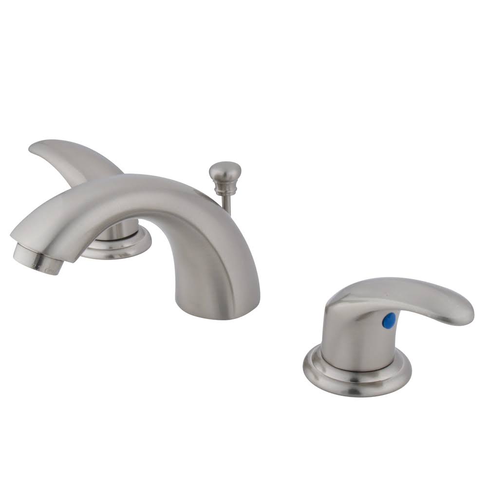 Kingston Brass Kb6958ll Legacy Mini Widespread Lavatory Faucet with Pop-Up, Brushed Nickel