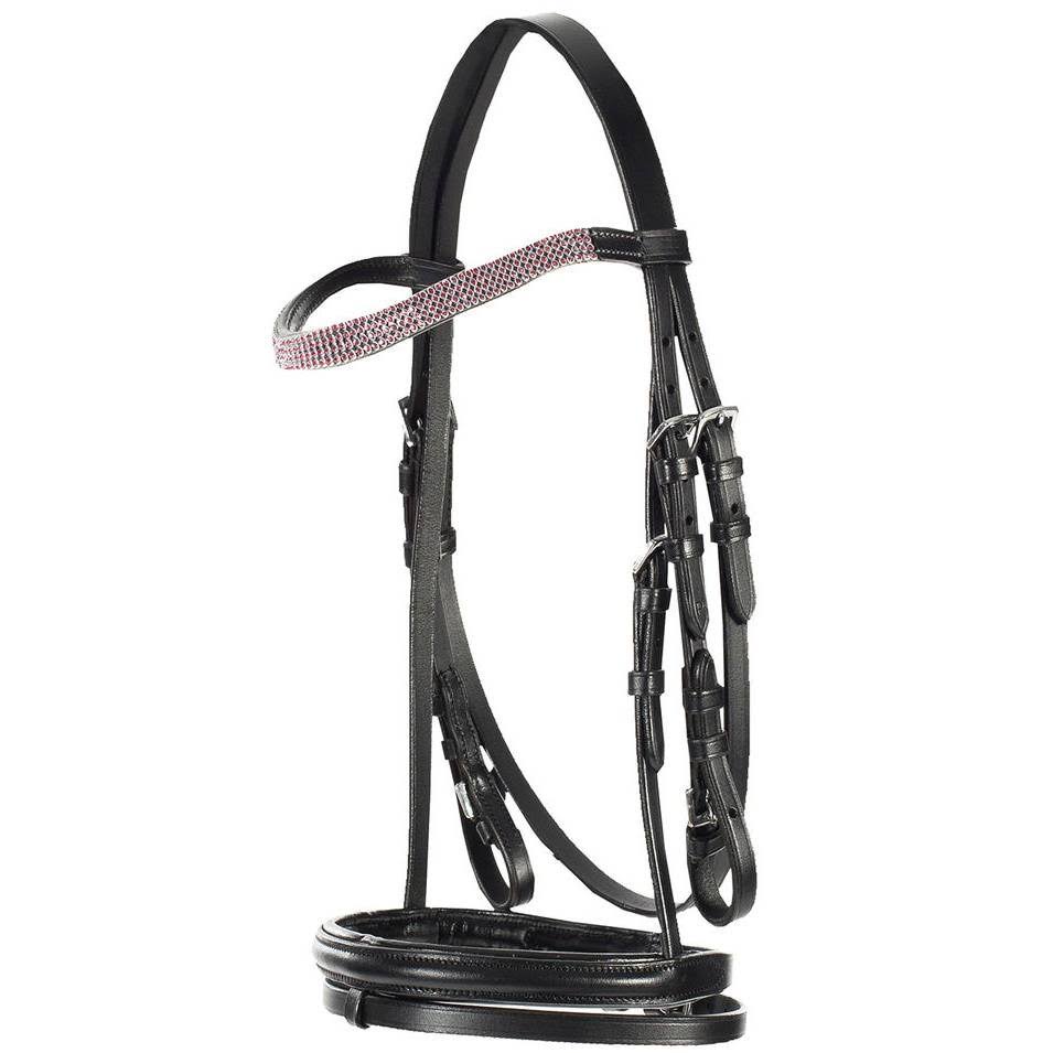Horze Pony Flash Bridle Pony / Black / Pink