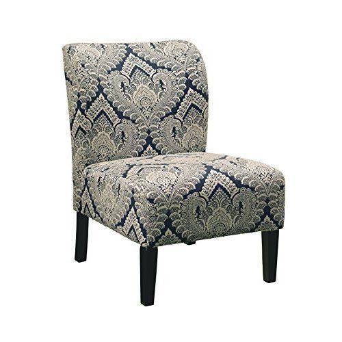 Sapphire Accent Chair Contemporary Blue Beautiful Billowy Thick-Padded Comfort