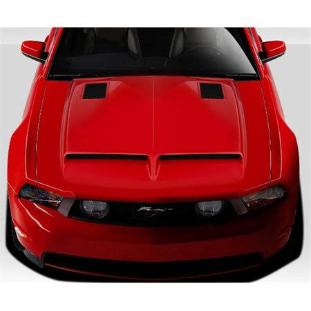 Duraflex 109243 2010-2012 Ford Mustang GT500 Hood, Black