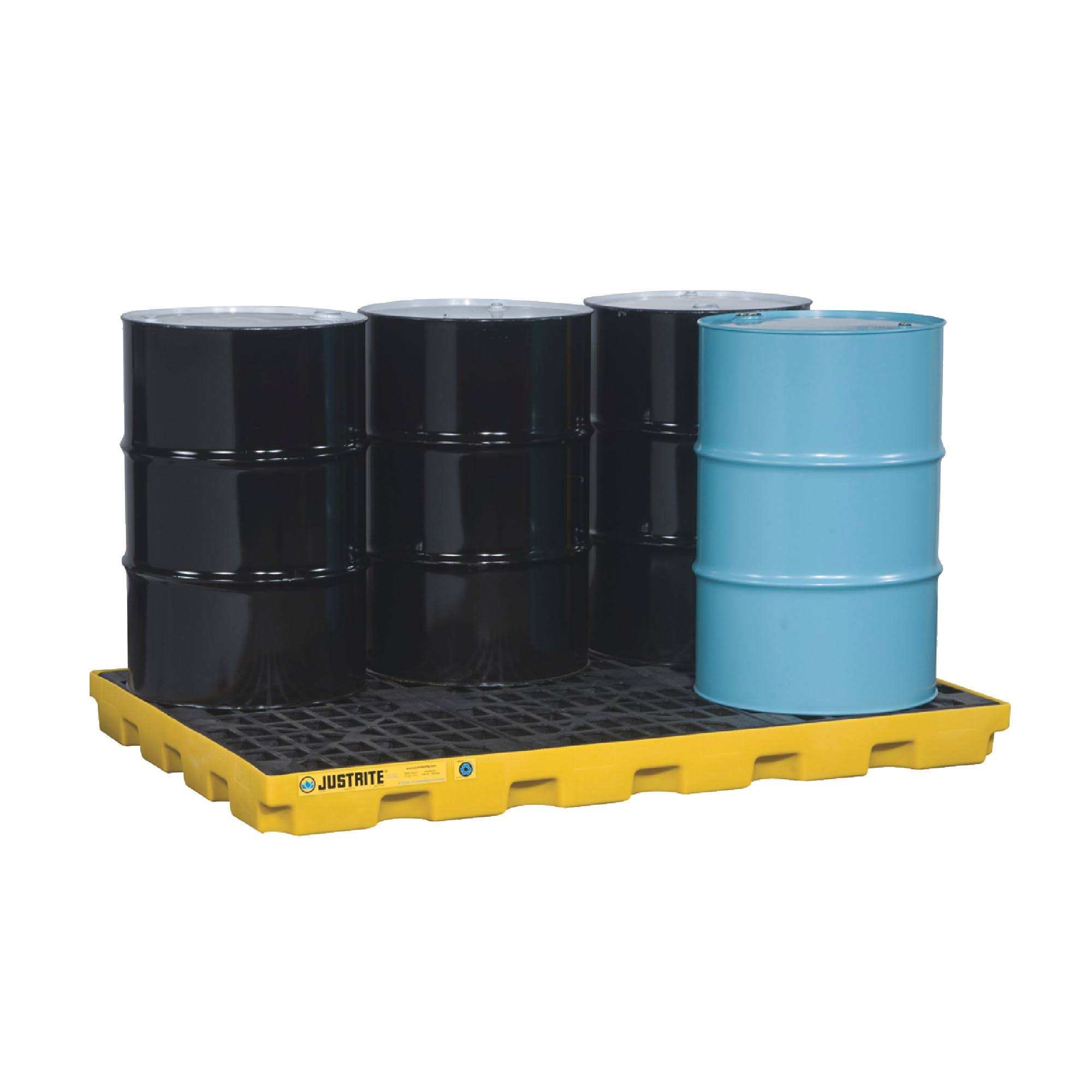 Justrite 28658 6 - Drum Accumulation Center- Yellow