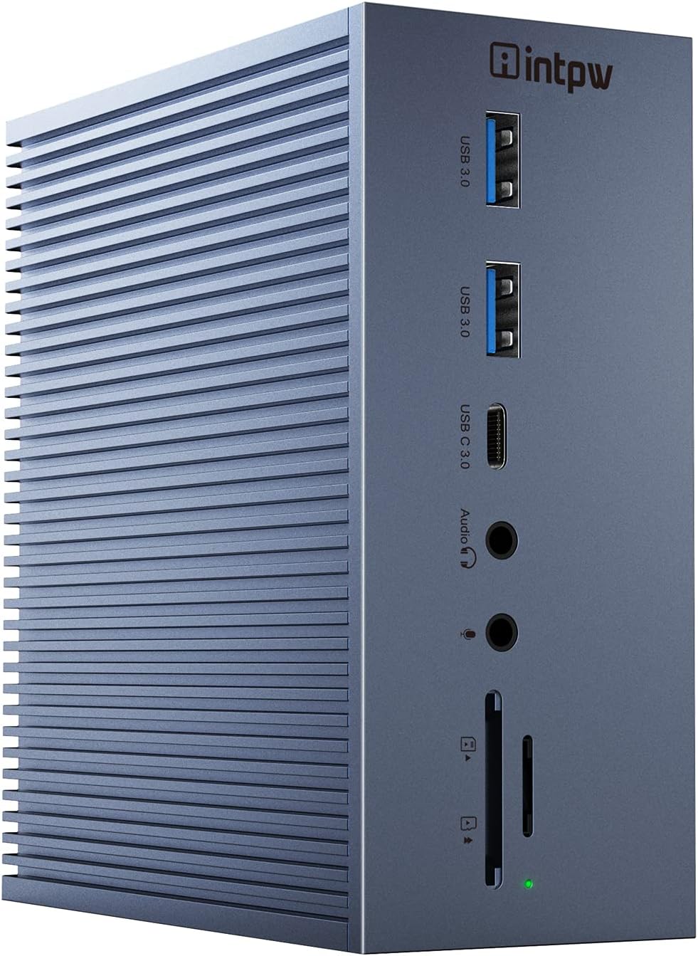 Intpw Docking Station, USB C 4K Triple Monitor Dock with Dual HDMI & Displayport for MacBook Pro Air and Windows Laptop, Power Delivery, Ethernet, 7 USB Ports, S/PDIF, Compatible with Thunderbolt 3