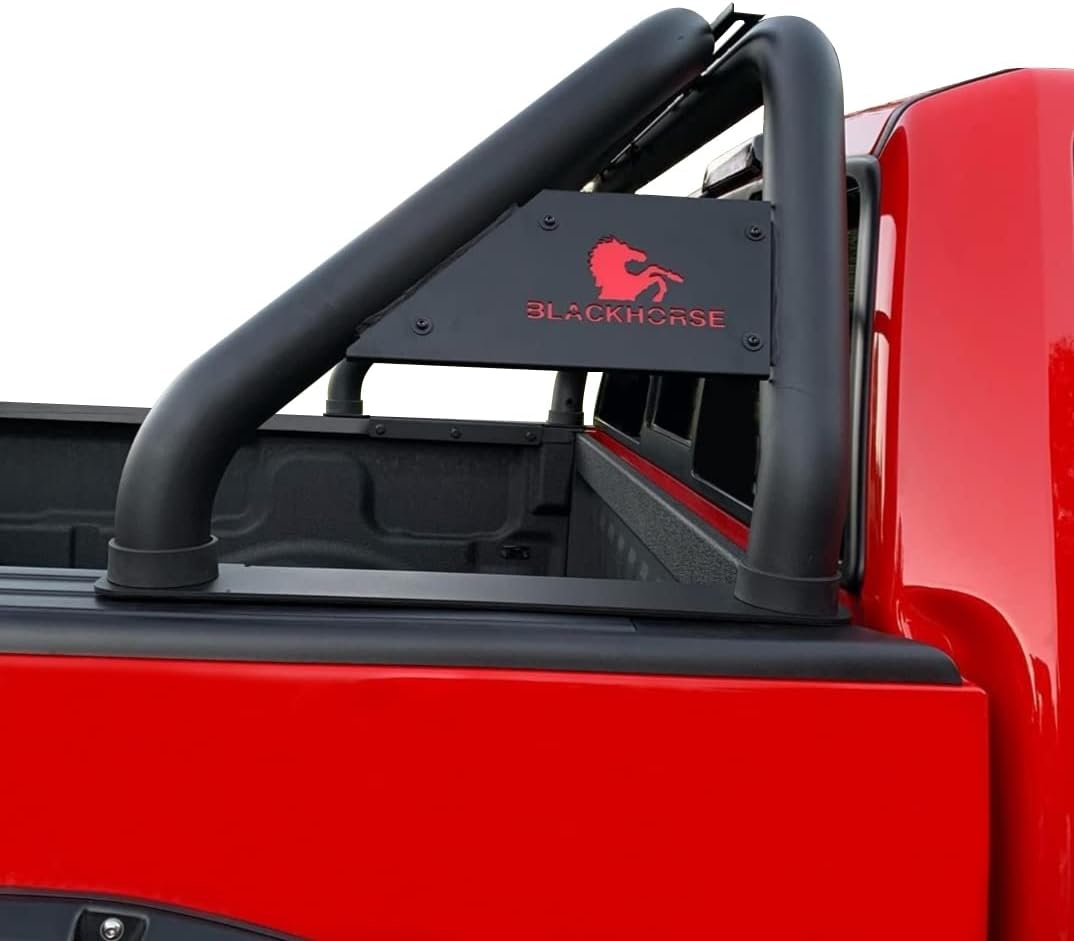 Black Horse Classic Roll Bar Compatible with 2000 to 2022 Nissan Ram Chevrolet Ford GMC Toyota Titan 3500 2500 Silverado F-150 Sierra 1500 2500 3500 Tundra XD Black RB001BK