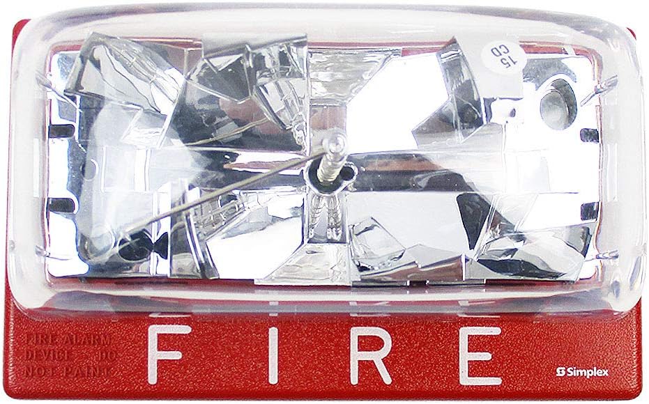 Simplex 4904-9178 V/O Wall Mount Strobe Fire Alarm, Red Pack of 2