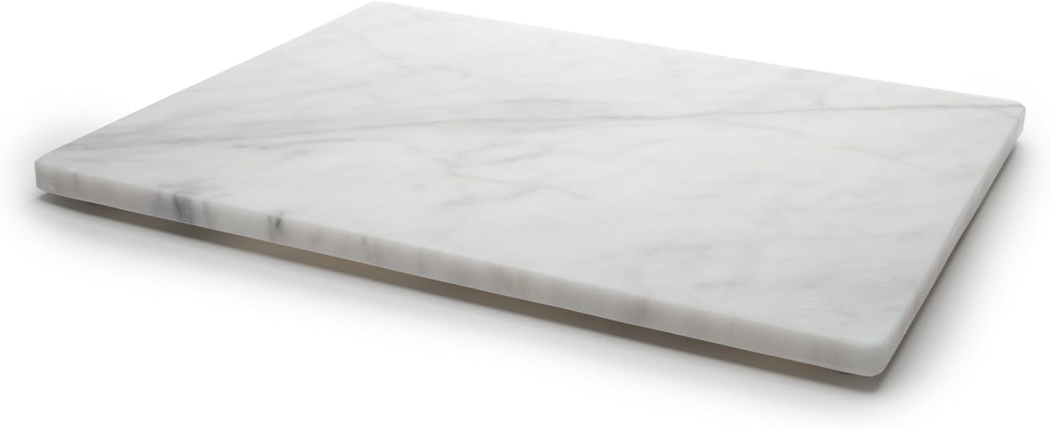 Fox Run 3829 Marble Pastry Board White, 16 x 20 x 0.75 inches Pack of 2
