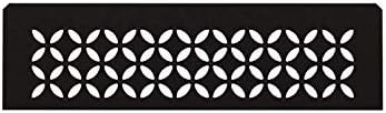 Schluter Systems Niche Shelf-N - Floral Design - Matte Black - (SNS1D5MGS) Kerdi-Line Shower Acessory Pack of 2