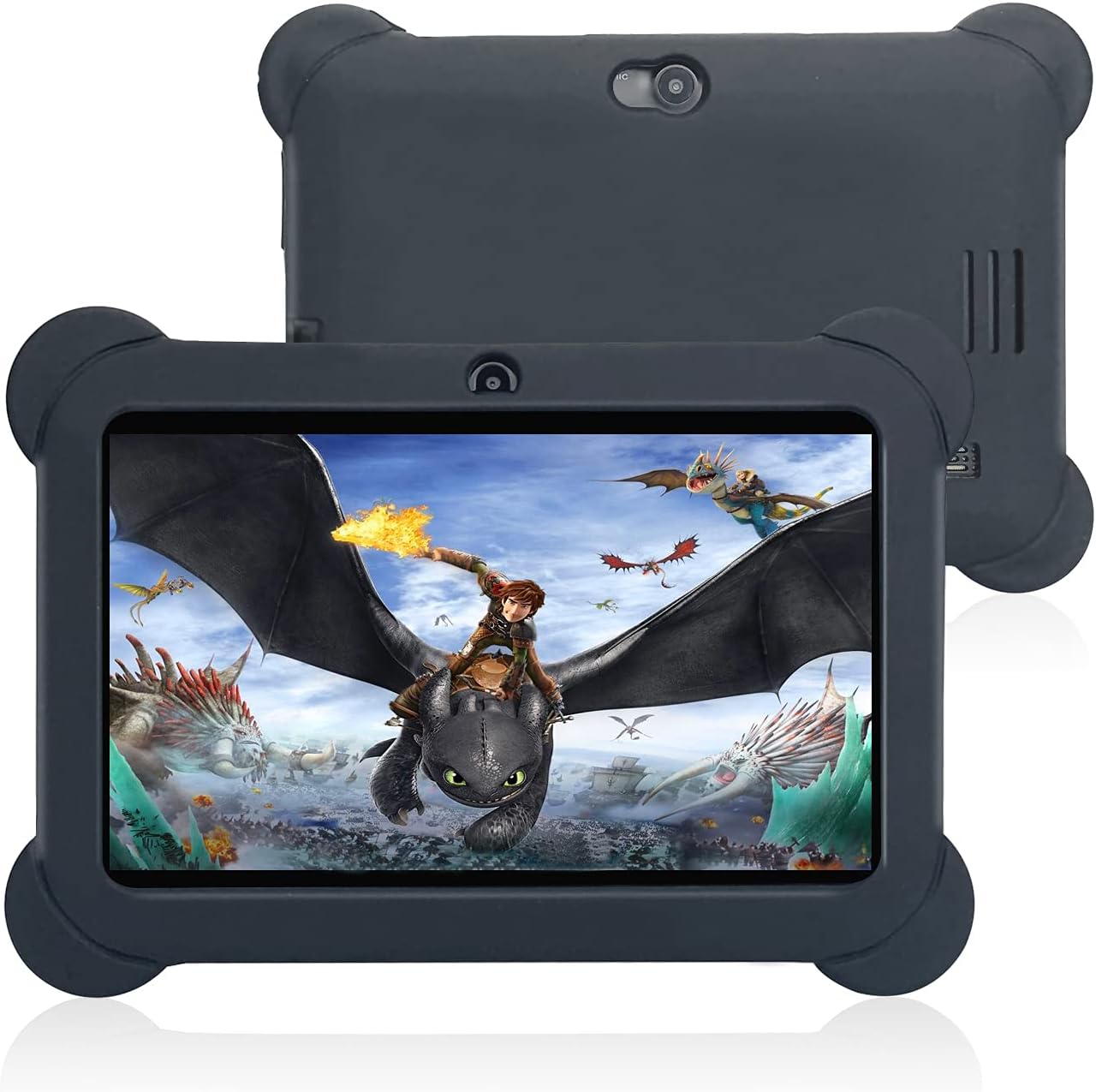 7inch Kids Android Tablet 16GB Hard Drive 1GB RAM Wi-Fi Camera Bluetooth Play Store Apps Games (Pink) Pack of 2