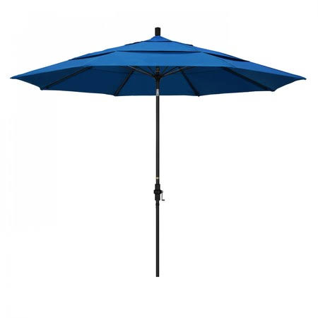 March Gscuf118705-Sa01-Dwv Patio Umbrella,black Aluminum Pole,11 ft