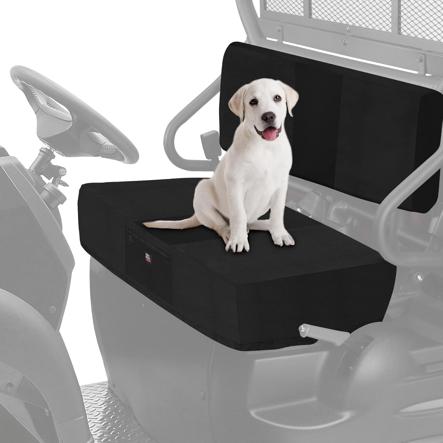 KEMIMOTO UTV Bench Seat Cover Compatible with Kawasaki Mule 600 610 Black UTV Seat Cover