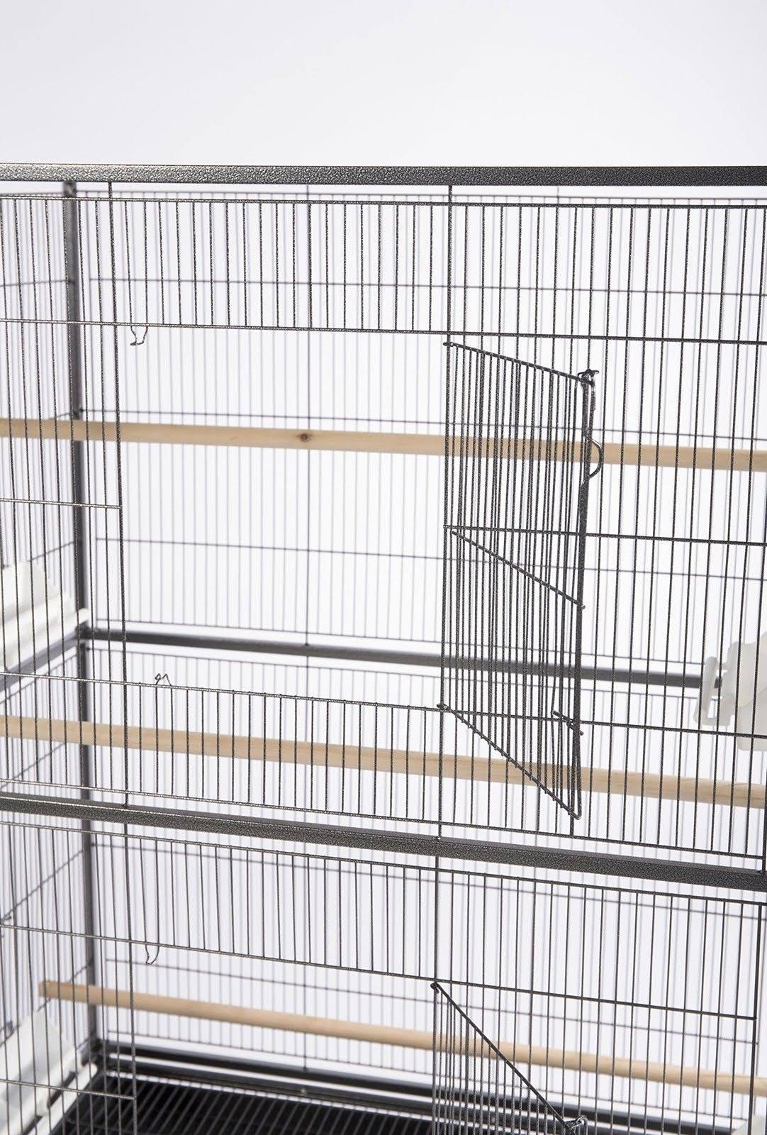 Prevue Pet Products Wrought Iron Flight Cage with Stand F040 Black Bird Large