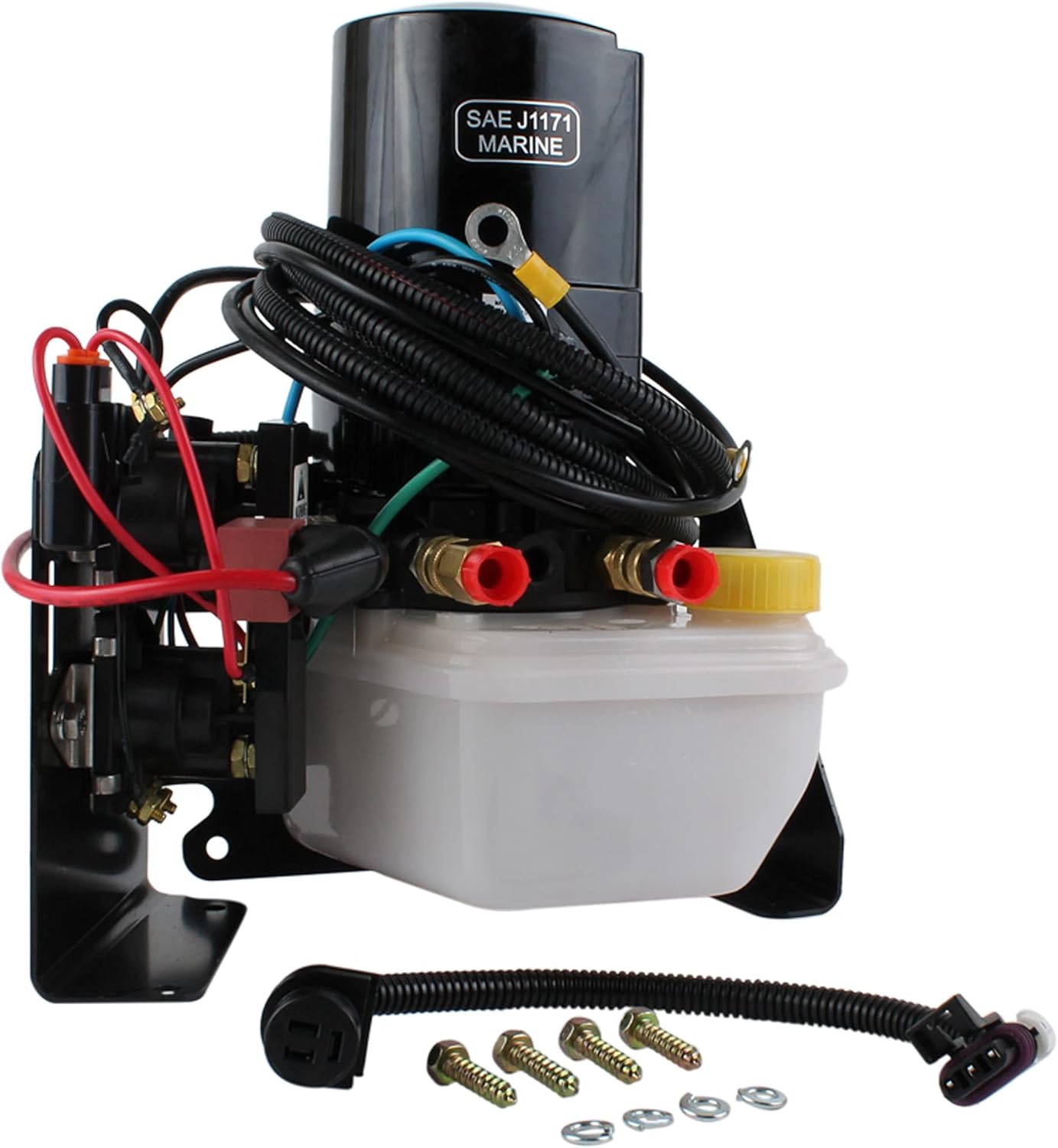 Total Power Parts Tilt & Trim Pump Motor w/Resevoir Compatible With/Replacement For Force Mercury Mercruiser 865380A25