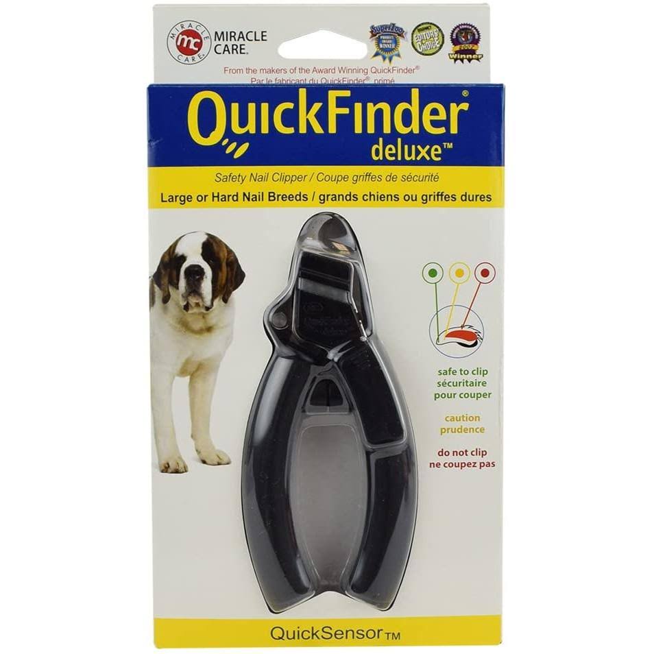 Miracle Coat QuickFinder Deluxe Safety Nail Clipper Black