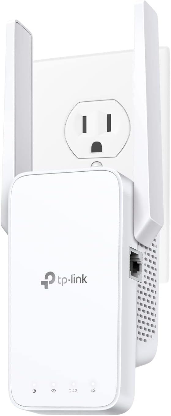 TP-Link AC750 WiFi Extender(RE215), Covers Up to 1500 Sq.ft and 20 Devices, Dual Band Wireless Repeater for Home, Internet Signal Booster with Ethernet Port Pack of 2